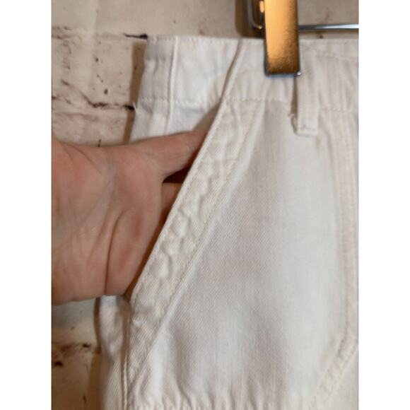 Articles of Society Jogger Jeans Womens 25 Pure White Pockets Denim Stretch - Picture 4 of 16